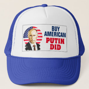 Boné "Compre o americano. Putin fez" com bandeira