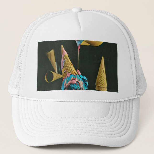 Boné Cone de sorvete de morango (Frente)