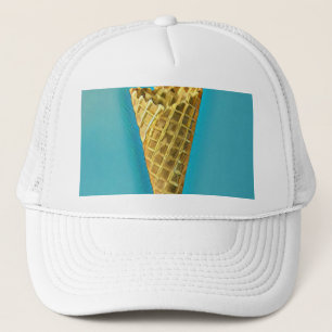 Boné Cone de waffle para amantes de sorvetes
