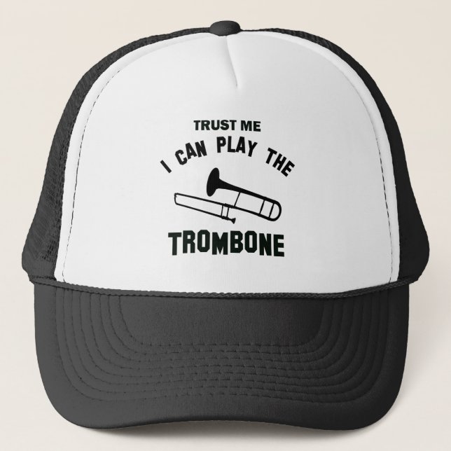 Boné Confie que eu mim pode jogar o TROMBONE (Frente)