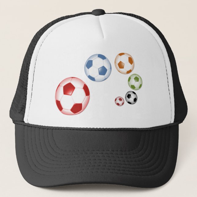 Boné Conjunto bonito de bolas de futebol (Frente)