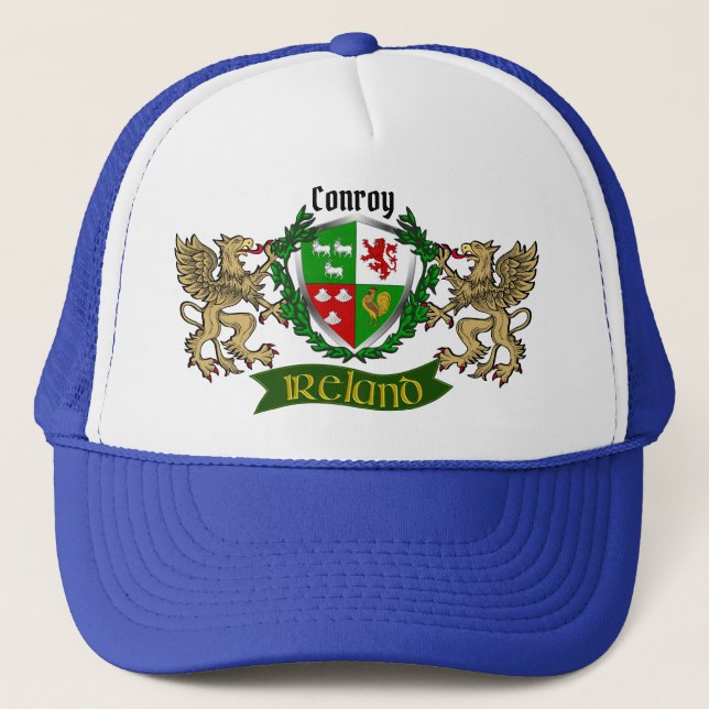 Boné Conroy/O'Conry Irish Shield w Griffins (Frente)