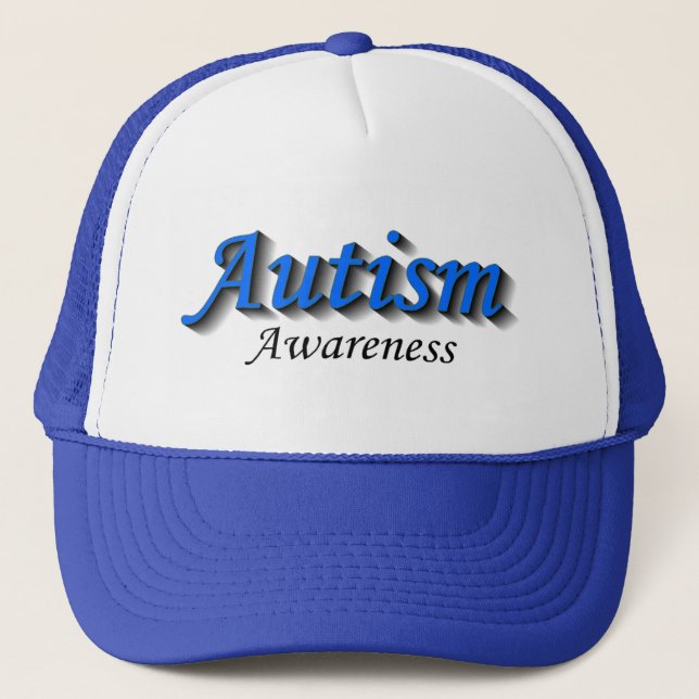 Boné Consciência do autismo (azul/preto) (Frente)