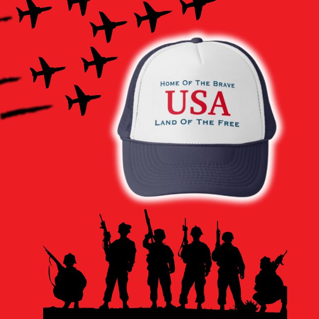 Boné Conservador Veteran USA Hat (Home Of The Brave Patriotic USA Hat)