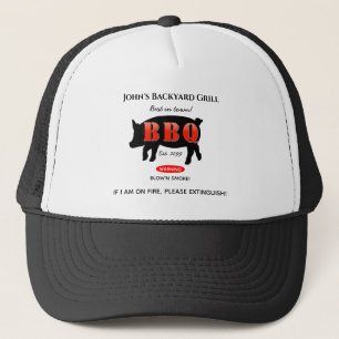 Boné Cook de CHURRASCO de Grill do Quintal