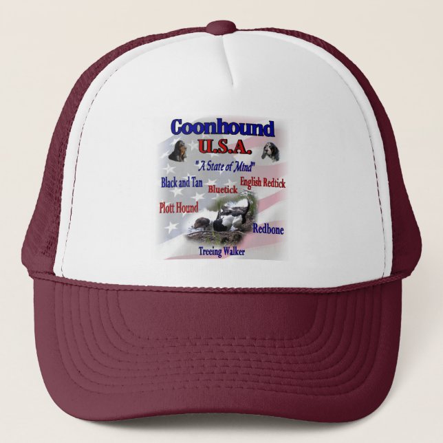 Boné Coonhound USA Gifts (Frente)