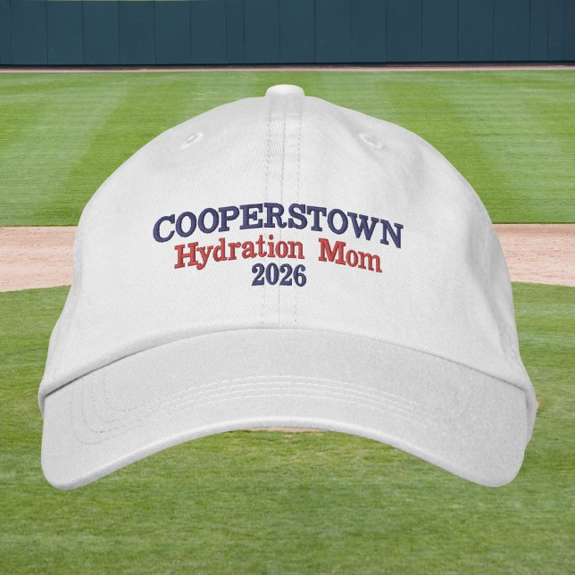 Boné Cooperstown Hydration Mom | Funny Baseball Mom (Criador carregado)