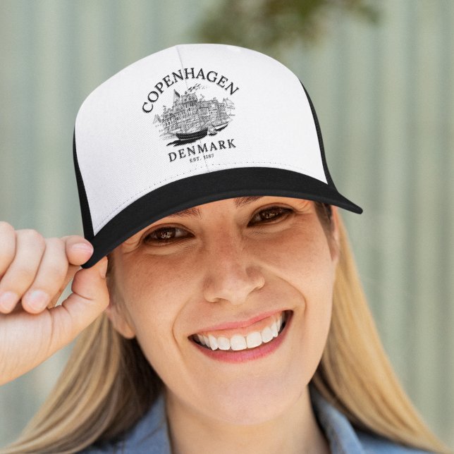 Boné Copenhagen Denmark vintage Landscape (Criador carregado)