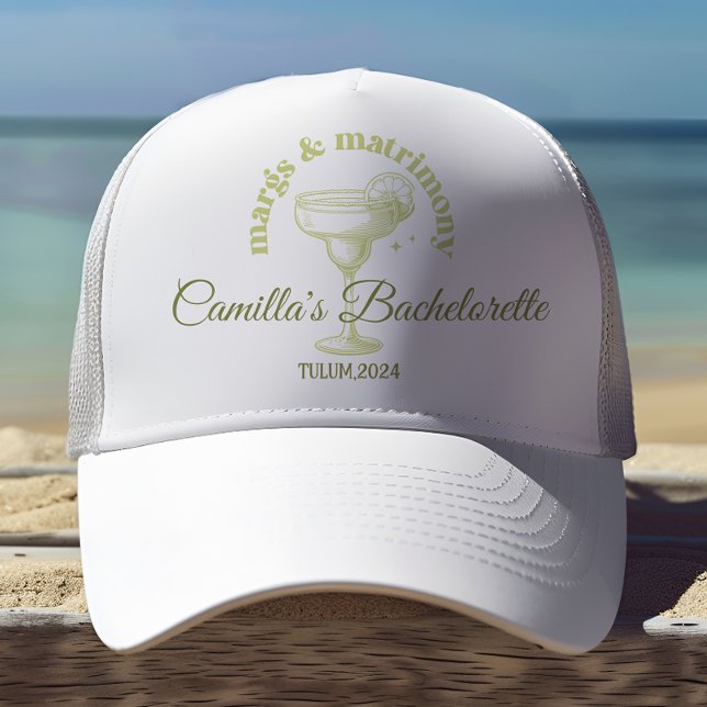 Boné Coquetel de praia Margarita Bachelorette (Criador carregado)