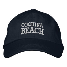 Boné Coquina Beach Florida Embroidered Baseball Hat