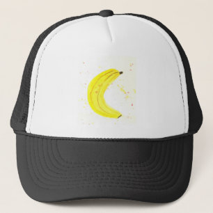 Boné Cor da água da cozinha tropical de banana amarela