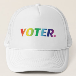 Boné Cor do arco-íris do orgulho "eleitor"