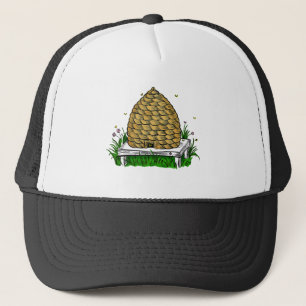 Boné cor do skep da abelha