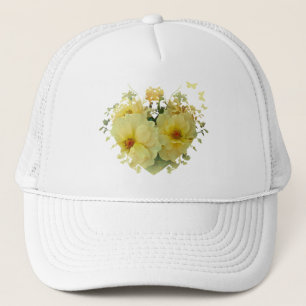 Boné Coração das Rosas Amarelas