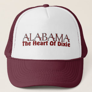 Boné Coração de Alabama de chapéus de Dixie