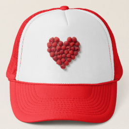 Boné Coração de Framboesa