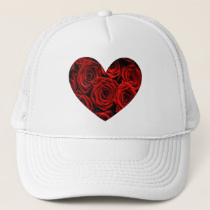 Boné Coração de Rosas