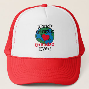 Boné Coração do Grandad do mundo o grande