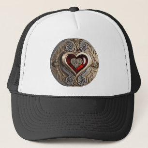 Boné Coração Steampunk Atemporal de Amor