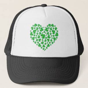Boné Coração verde irlandês do trevo