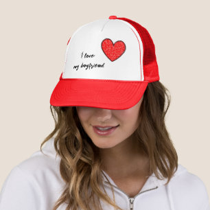 Boné Coração vermelho