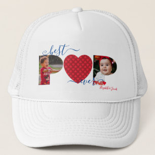 Boné Coração Vermelho Personalizado da Melhor Colagem