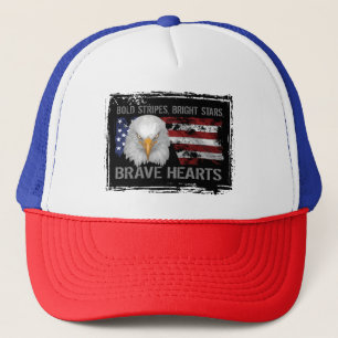 Boné Corações Americanos Corajosos
