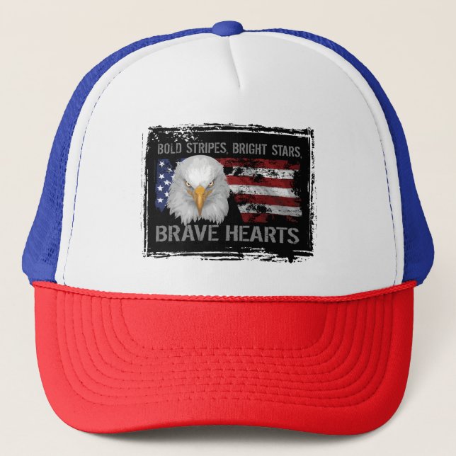 Boné Corações Americanos Corajosos (Frente)
