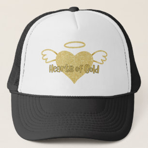 Boné Corações do Dourado Chapéu