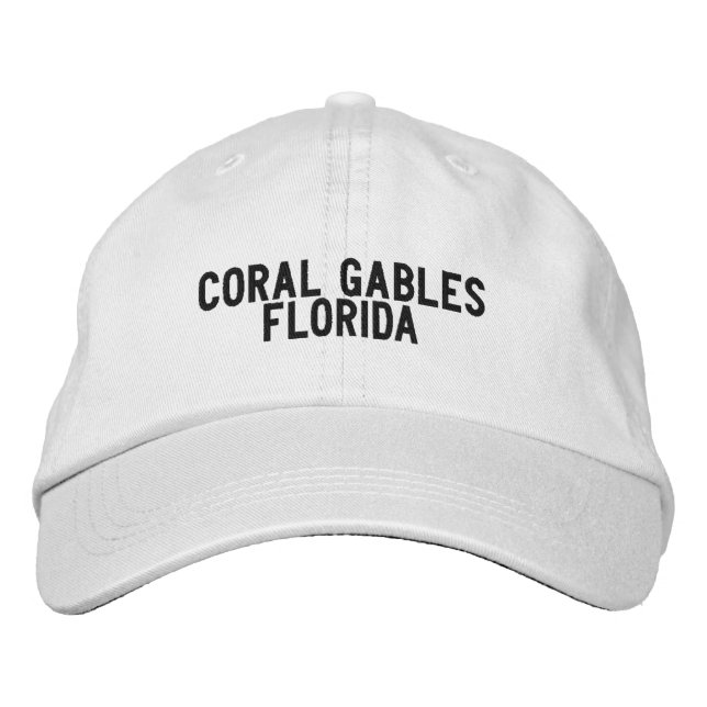 Boné Coral Gables Florida Hat (Frente)