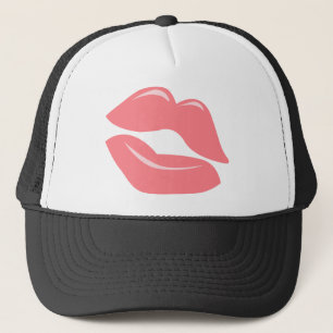BONÉ CORAL PINK LÁBIOS LUSCIOSOS DE BEIJOS BRILHANTES 