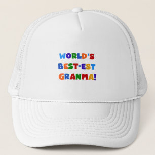 Boné Cores brilhantes do Melhor-est Granma do mundo