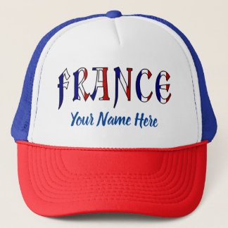 Boné Cores da Bandeira Francesa Personalizadas