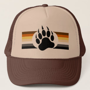 Boné cores listras Orgulho Urso e Pata Urso