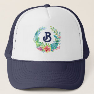 Boné Coroa de Flores Tropicais Monograma