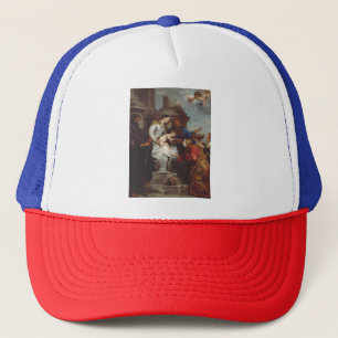 Boné Coroação de Santa Rosália por Anthony van Dyck