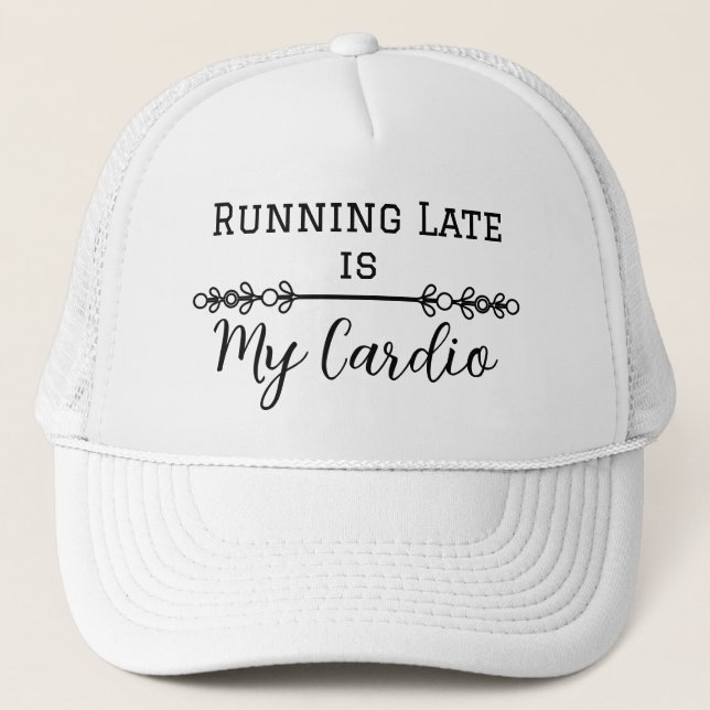 Boné Correndo Tarde é Meu Cardio (Frente)
