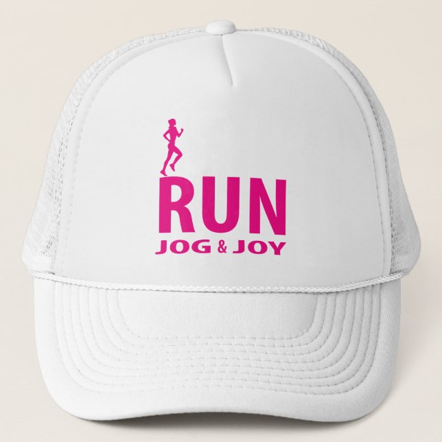 Boné Correr, fazer jogging e alegria (Frente)
