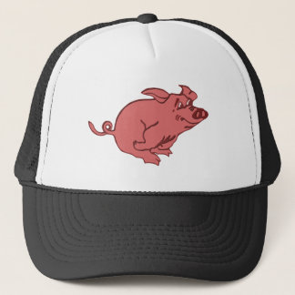 Boné corrido porco running pig