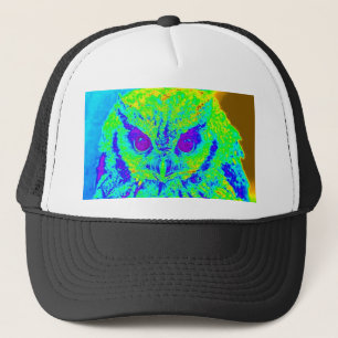 Boné coruja fluorescente