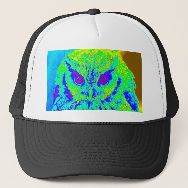 Boné coruja fluorescente (Frente)