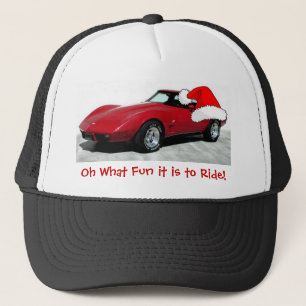 Boné Corvette Vermelho Natal 1979