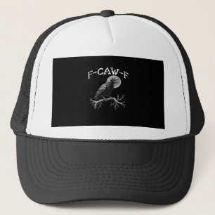 Boné Corvo F-Caw-F Pássaro Engraçado Clássico Retro
