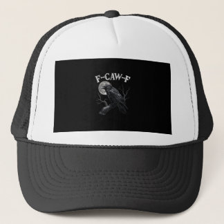 Boné Corvo F-Caw-F Pássaro Engraçado Lua Gótico Humor A
