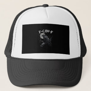 Boné Corvo F-Caw-F Pássaro Engraçado Lua Gótico Humor A