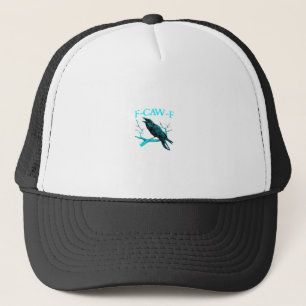 Boné Corvo F-Caw-F Pássaro Engraçado Retro