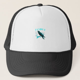 Boné Corvo F-Caw-F Pássaro Engraçado Retro