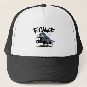Boné Corvo Irritado “F-CAW-F ” – Design de Pássaro de D