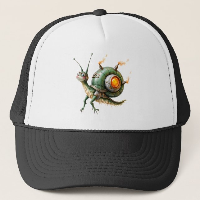 Boné Cosmic Steampunk Snailbird – Criatura de Sonho Neo (Frente)