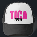 Boné Costa Rica 100% Tica Costa Rica Mulheres<br><div class="desc">O chapéu perfeito para a mulher costa-riquenha orgulha-se de ser 100% Tica.</div>